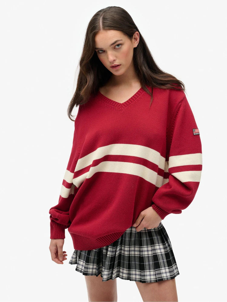 Red Striped Sweater