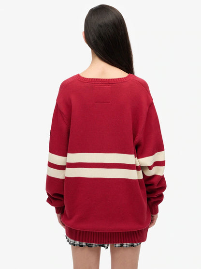 Red Striped Sweater
